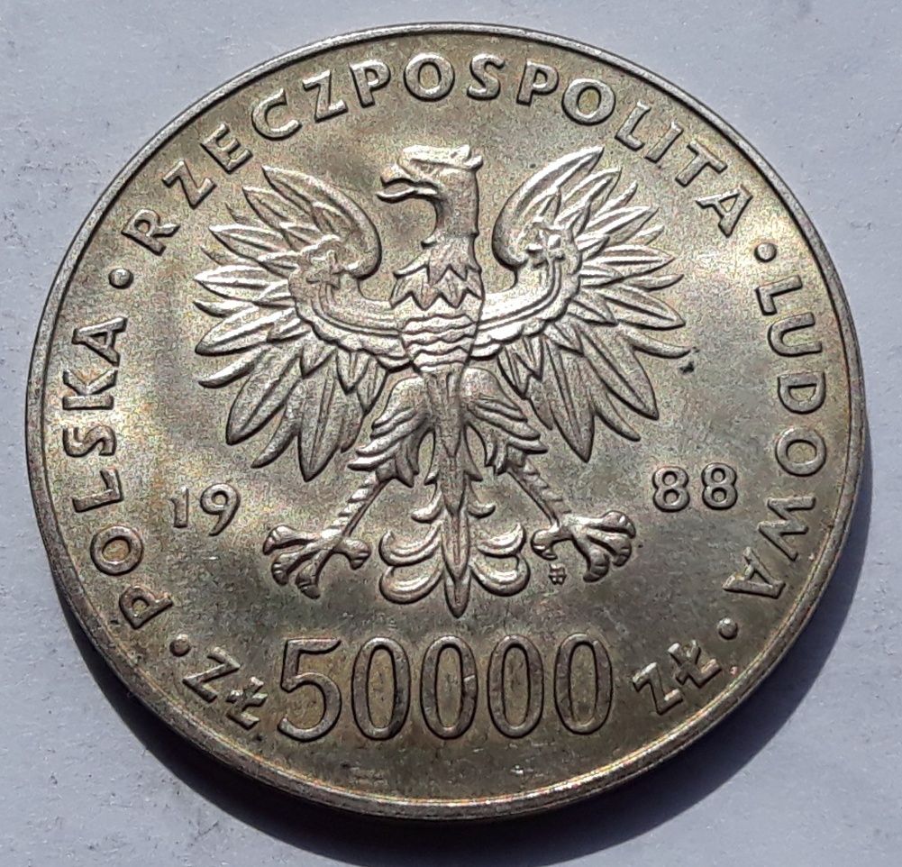 50000 zł 1988 Józef Piłsudski PRL R006