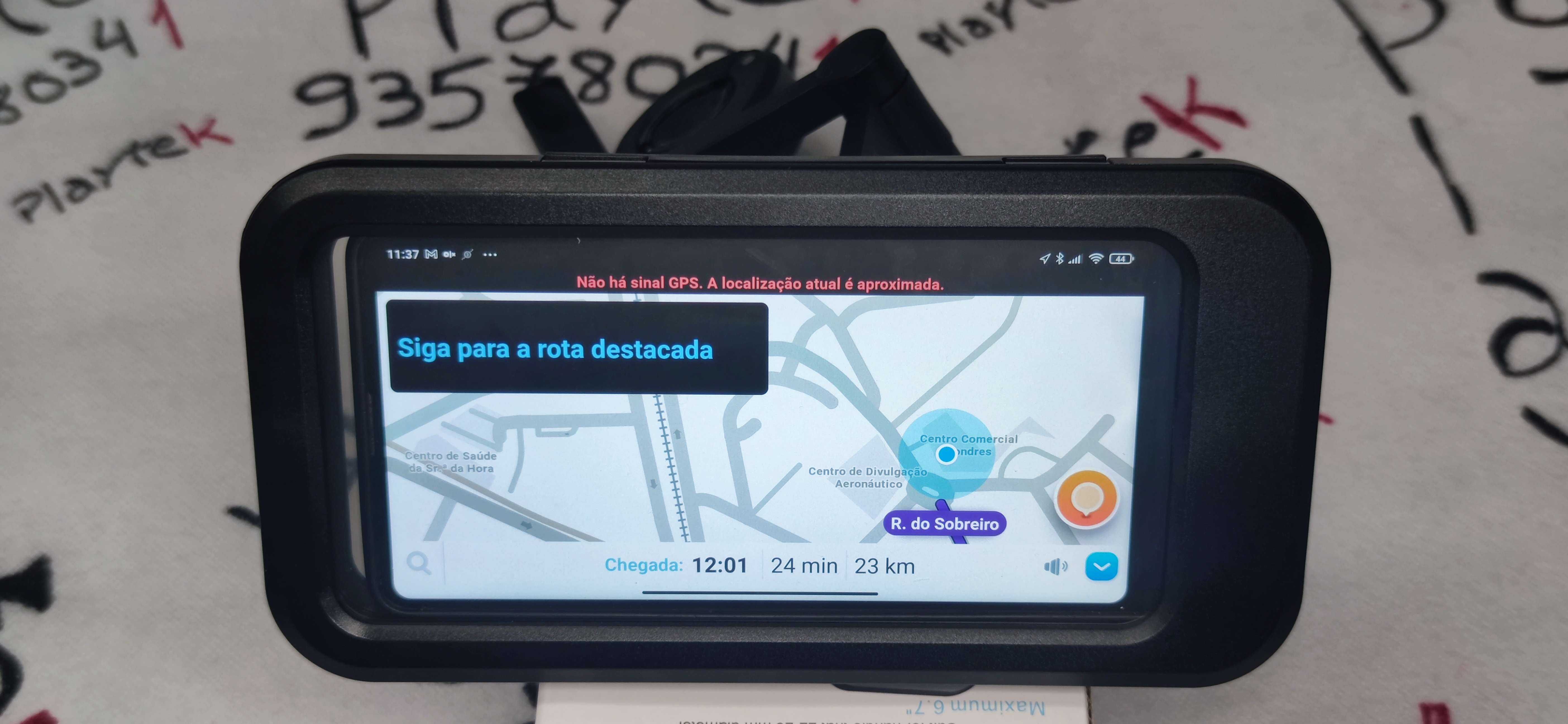 Suporte de Telemóvel à Prova de Água para Moto – iPhone SAMGUNG XIAOMI