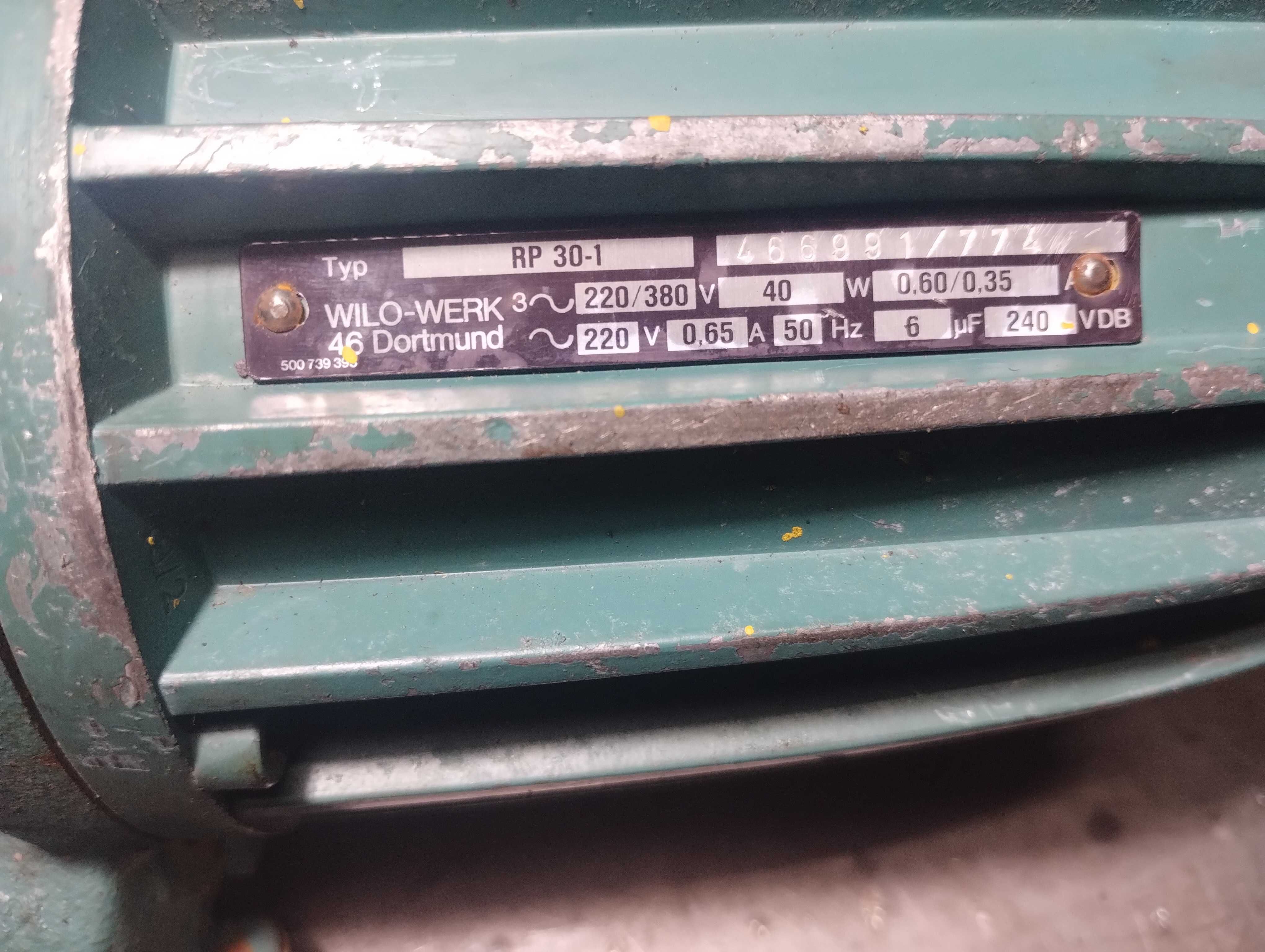 Pompa  WILO do CO duża wydajność 400v  3 fazy