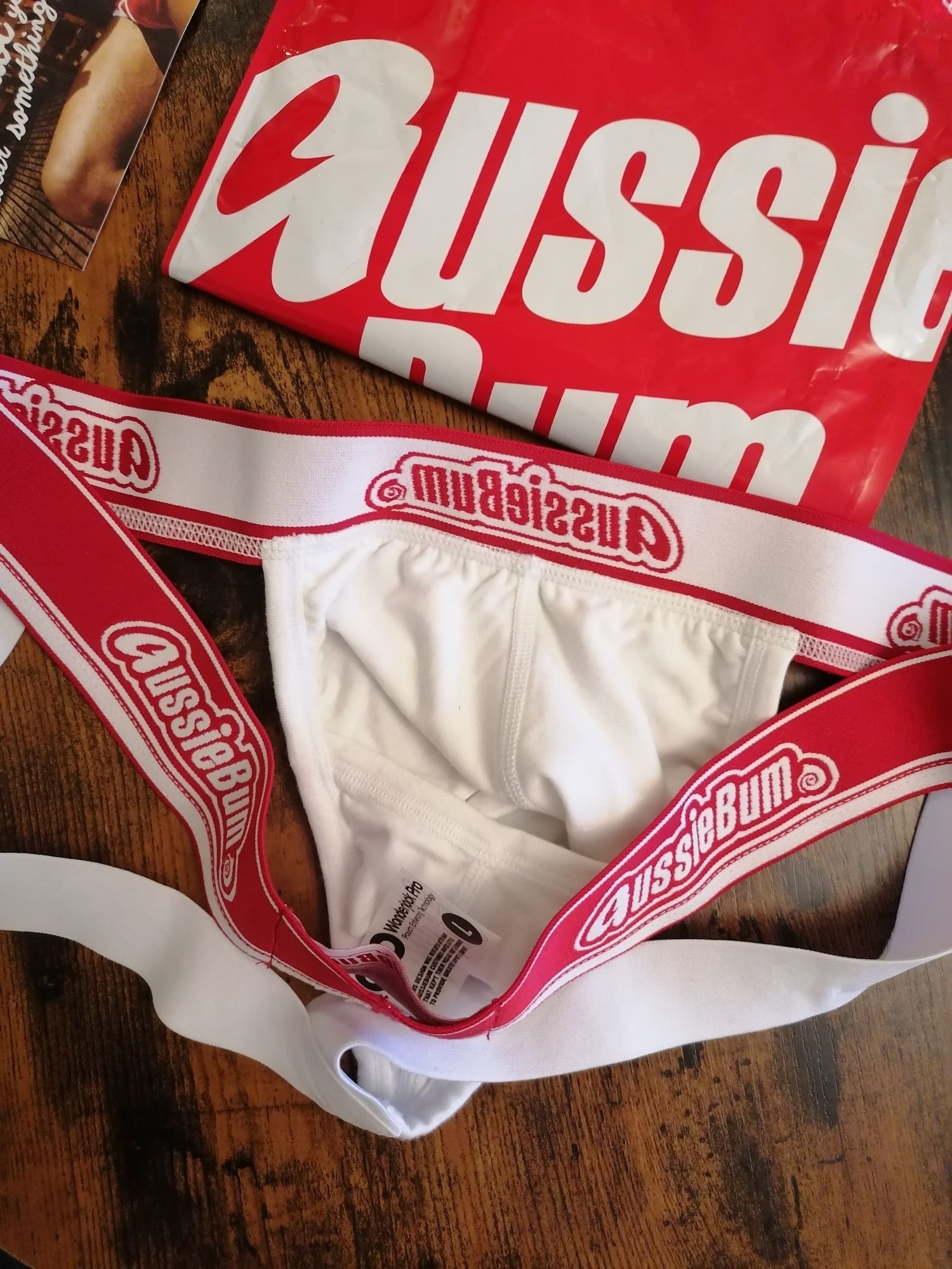 Slipy męskie, jockstrapy aussiebum roz. L