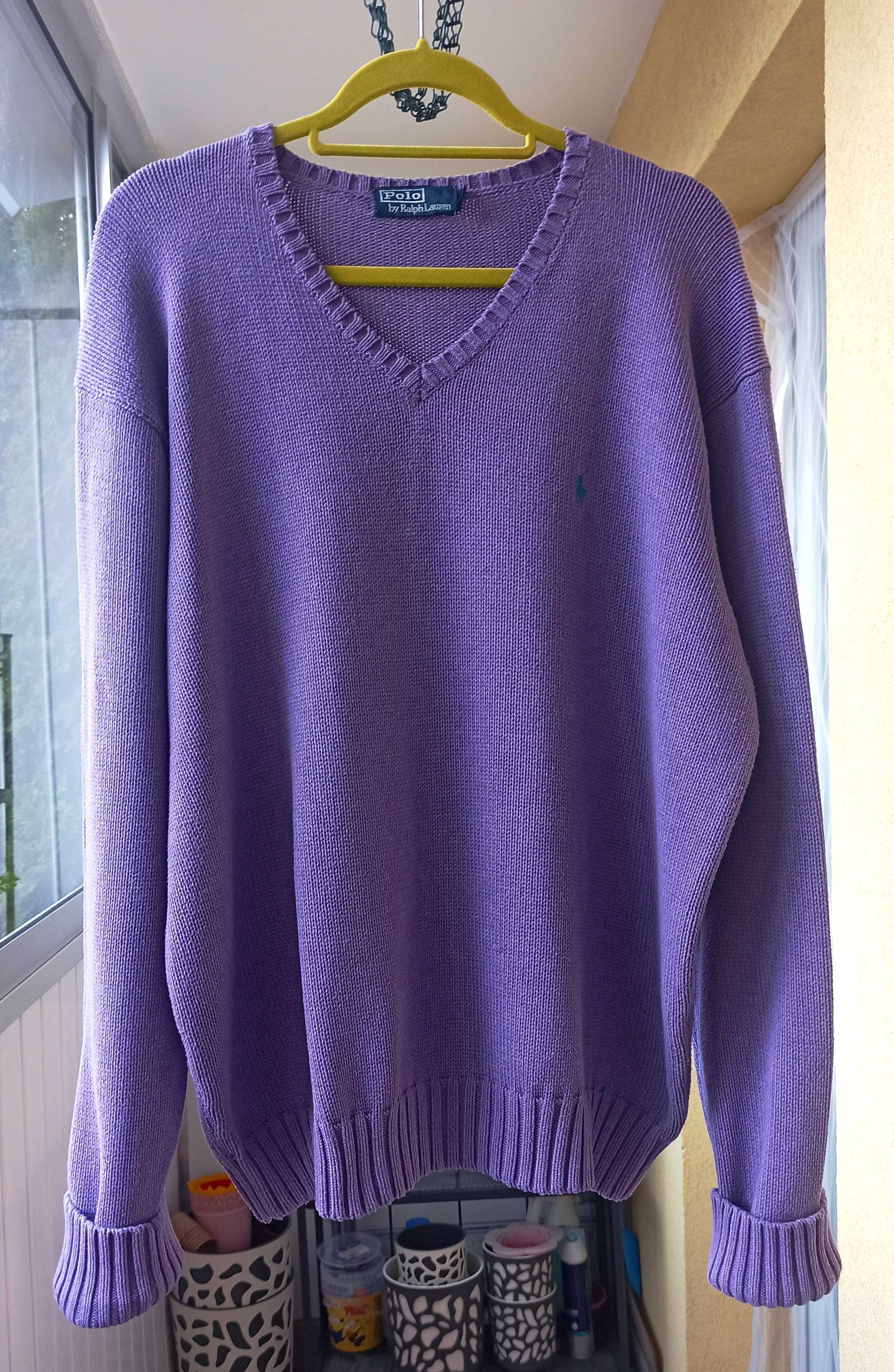 Bawełniany męski sweter Polo by Ralph Lauren