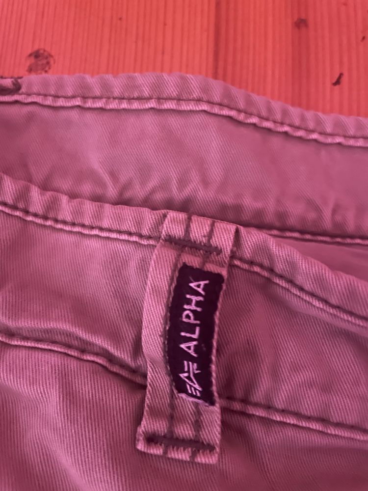 широкие карго штаны alpha industries