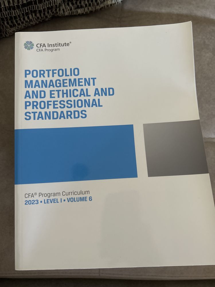 Livros CFA Institute (Level 1) - Vol 1 a Vol 6