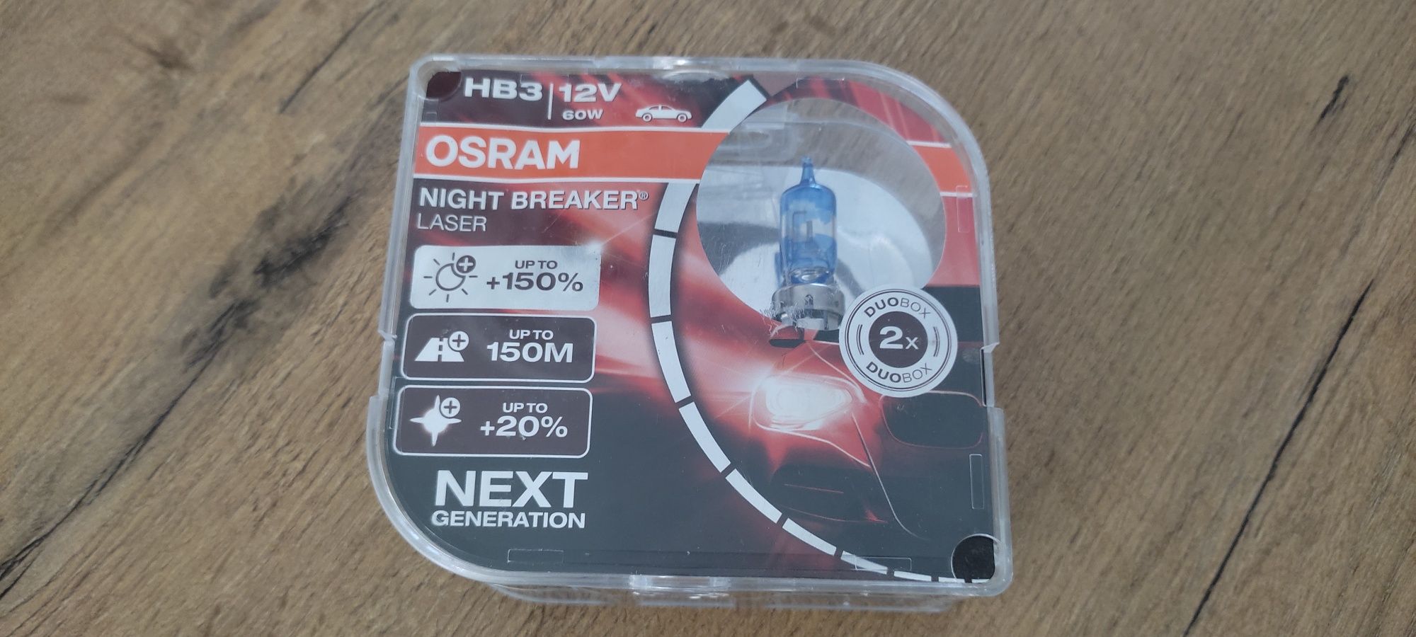 Żarówki OSRAM Night Breaker Laser +150% HB3 12V 60W (2 szt.)