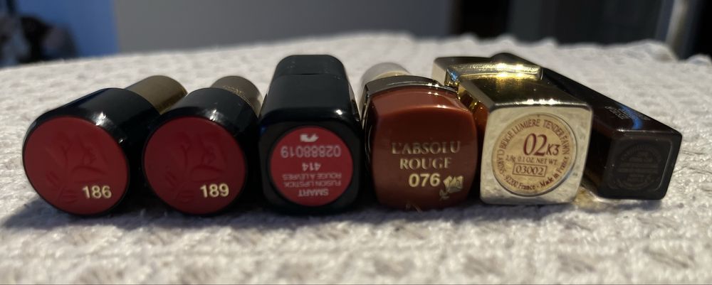Zestaw szminek pomadek do ust Lancome Kiko Clarins