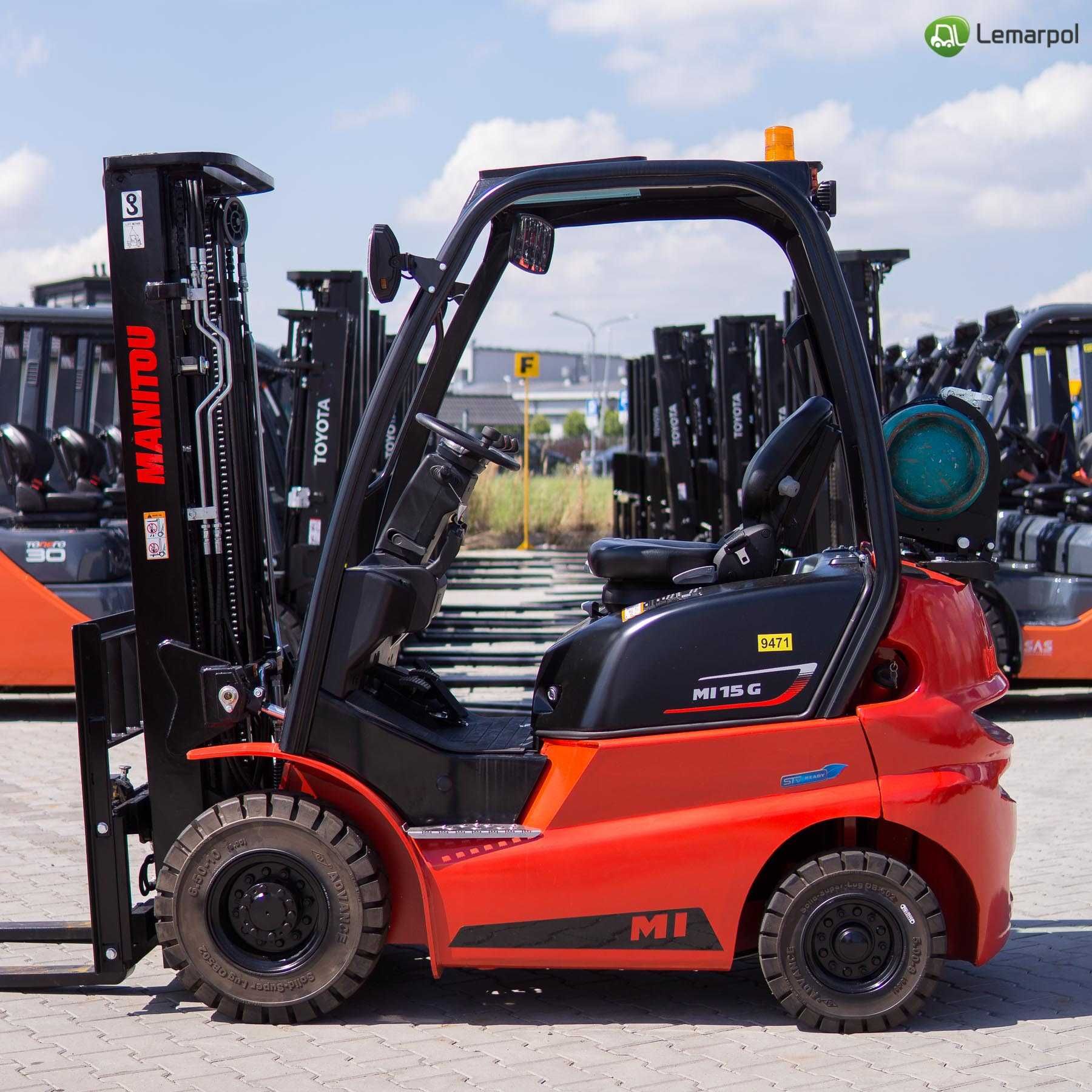 Nowy wózek widłowy Manitou Mi15G , 1,5t LPG - od ręki