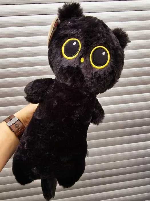 Maskotka pluszowy kot czarny kotek zabawka dla dziecka _ nowa