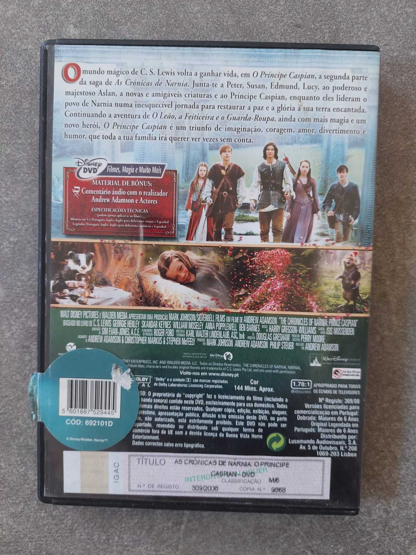 DVD As Crónicas de Narnia: O Príncipe Caspian