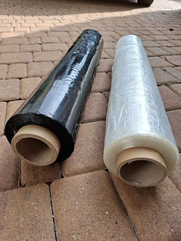 Folia stretch czarna lub przezroczysta 1,5kg, 3kg