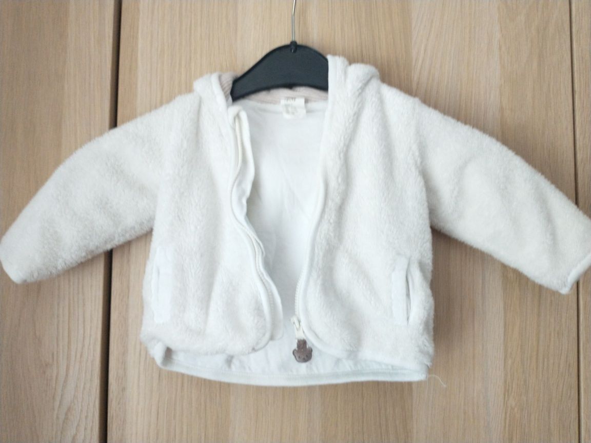Bluza niemowlęca z kapturem 68 cm H&M