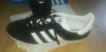 Buty sportowe adidas Gazelle 46/285/11 czarne skórzane