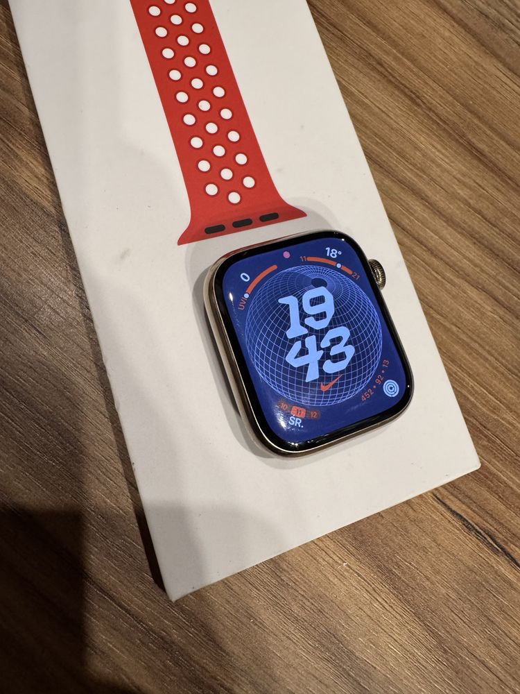 Apple Watch 7 cellural GPS złoty 45mm
