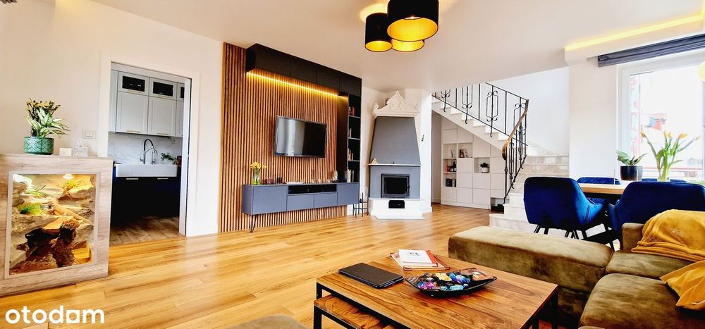 Dwupoziomowy Apartament z Tarasem i Kominkiem – Kabaty, Bezpośrednio