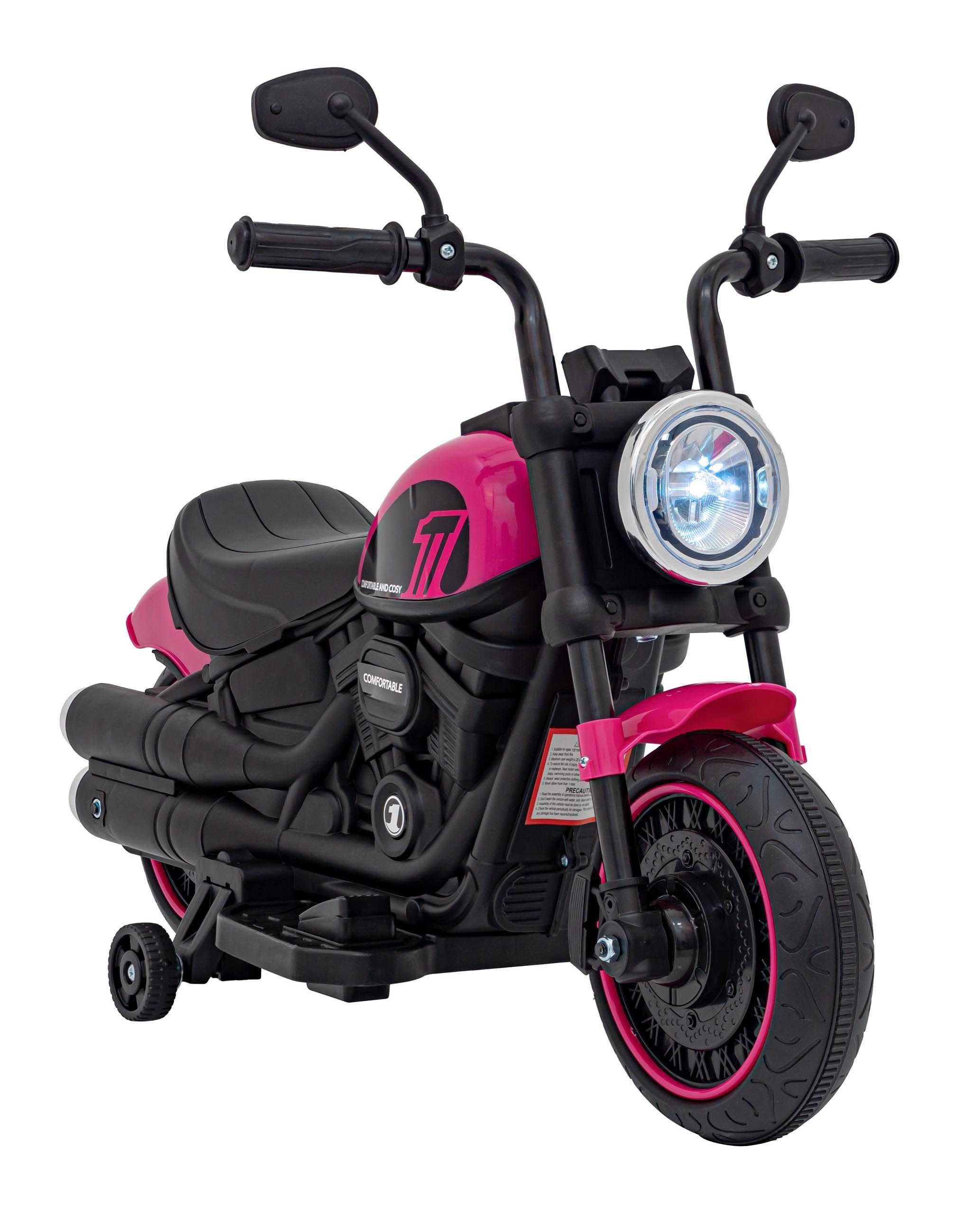 Motorek na akumulator dla dzieci Chopper FASTER Różowy 2-3 latka