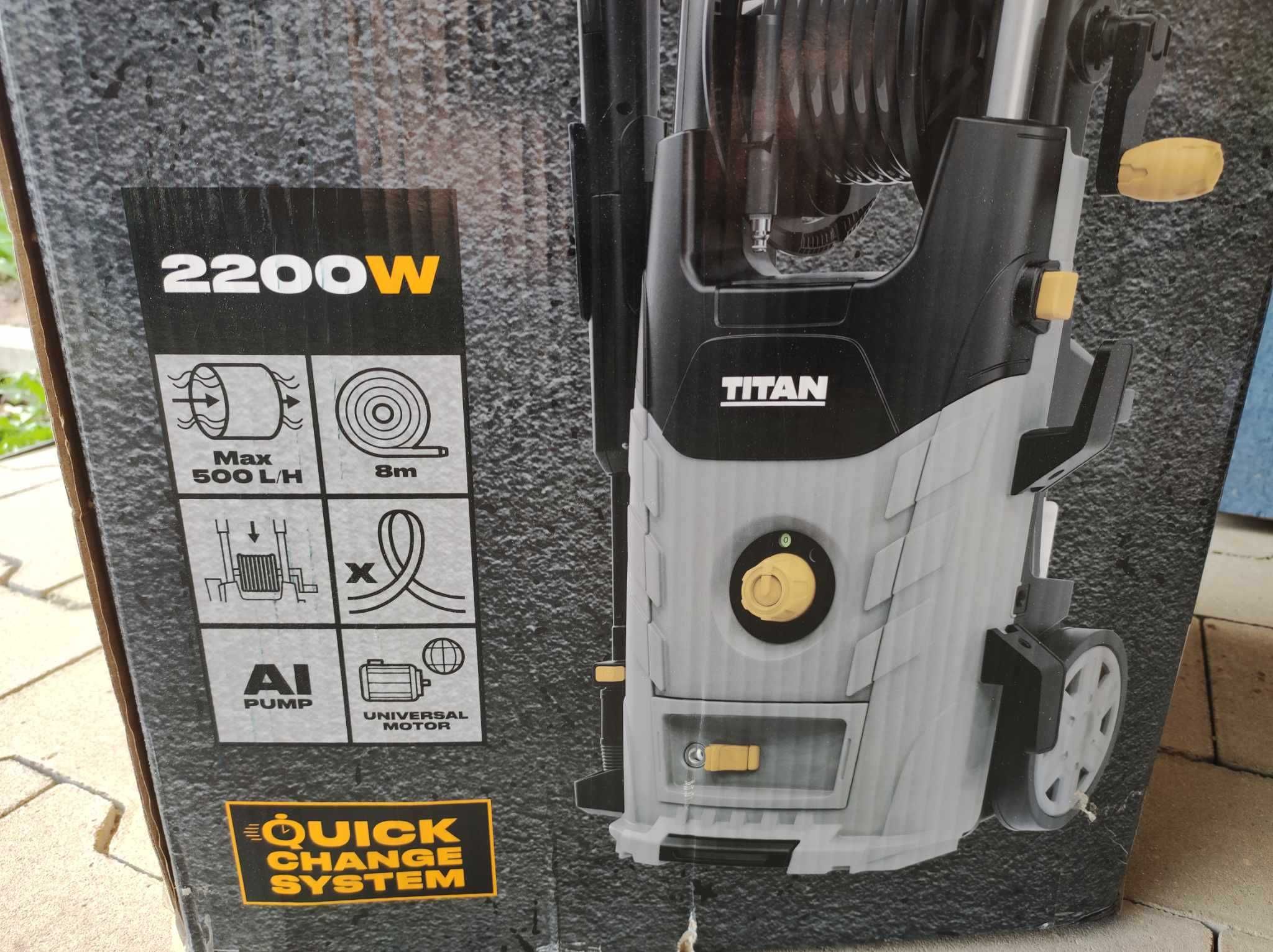 TITAN Myjka 150 bar JAK NOWA ciśnieniowa do kostki tarasu auta 2200W