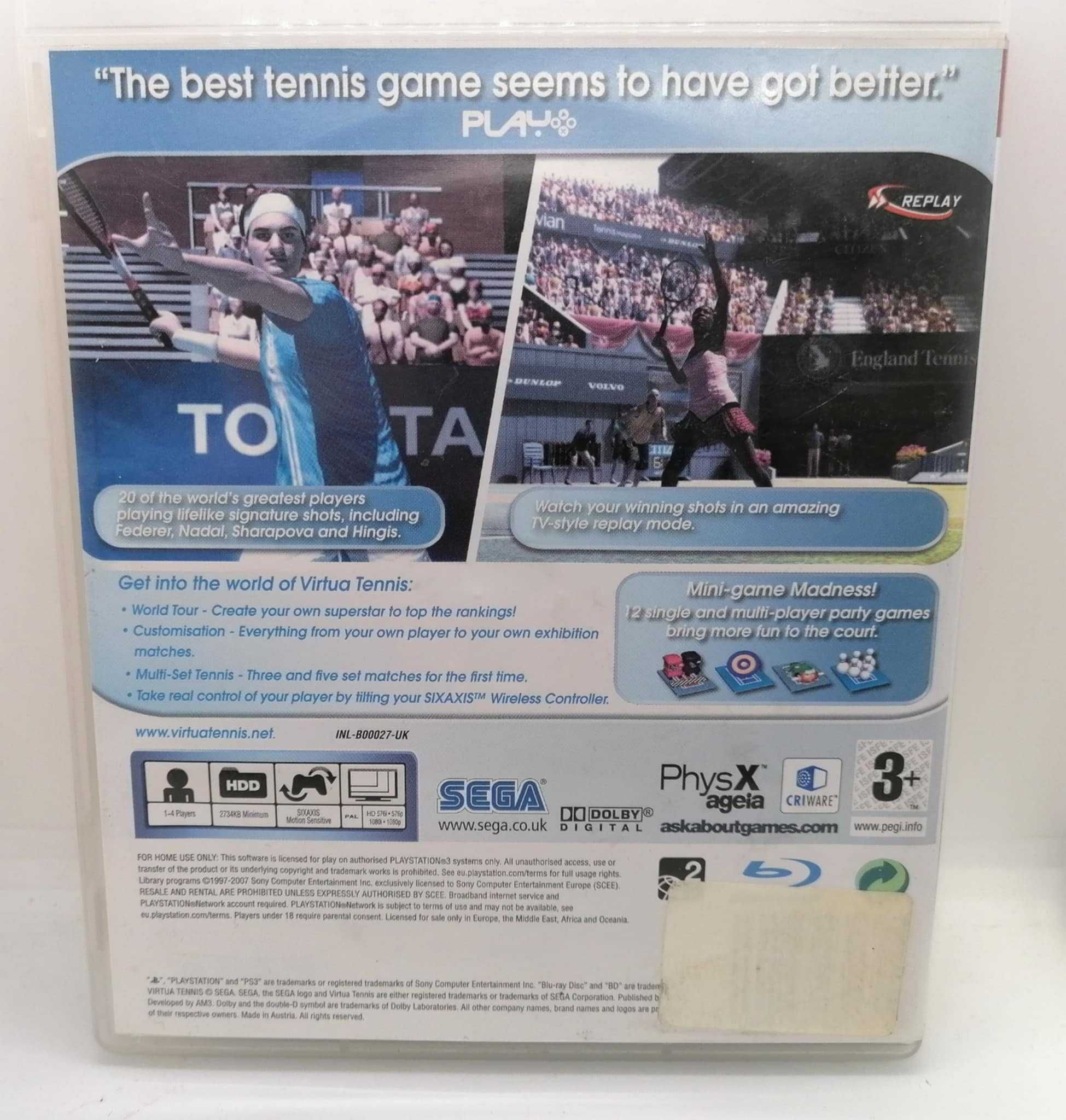 Gra Viruta Tennis 3 PS3