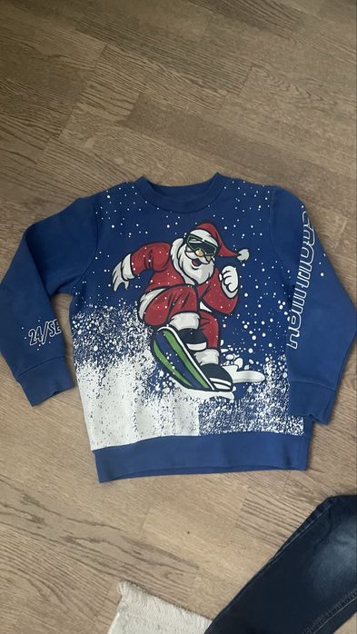 Светрик Next новорічний 110 р, світшот теплий на 5 р