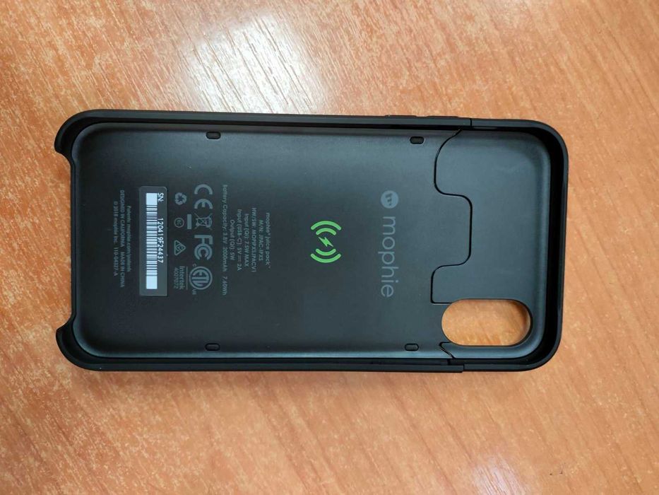 Чехол-аккумулятор Mophie Juice 2000 mAh для Iphone Х/XS Black