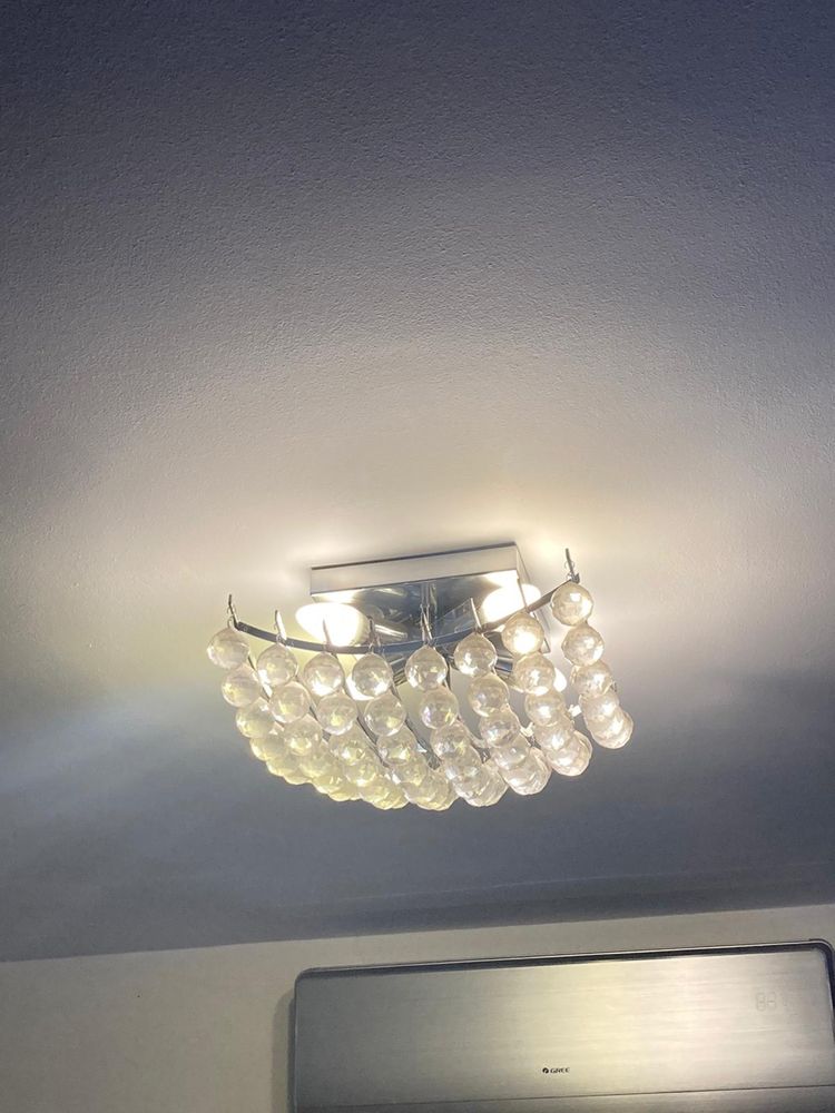 Lampa z kryształkami (posiadam dwie szt) NIE REZERWUJE!!!