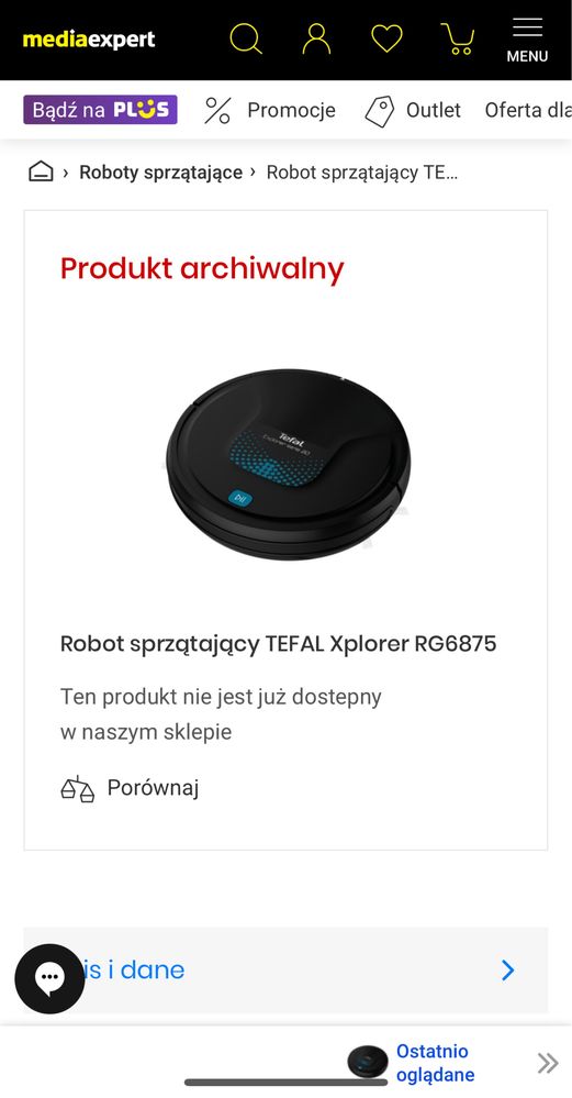 Robot sprzątający TEFAL