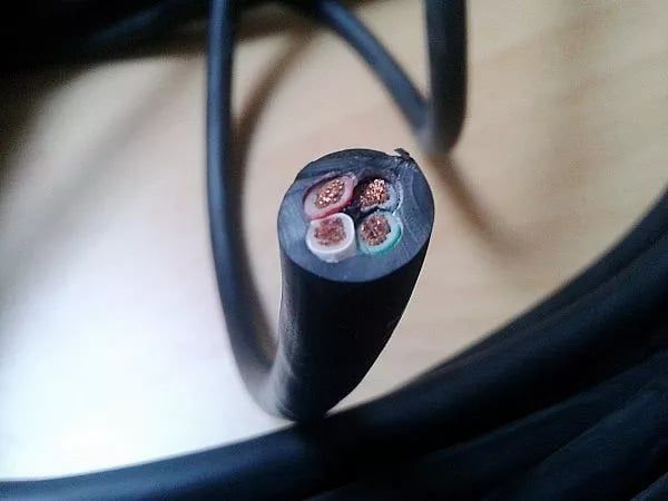 Wojskowy Kabel 4x1.5 guma wzmacniany przedłużacz SIŁA