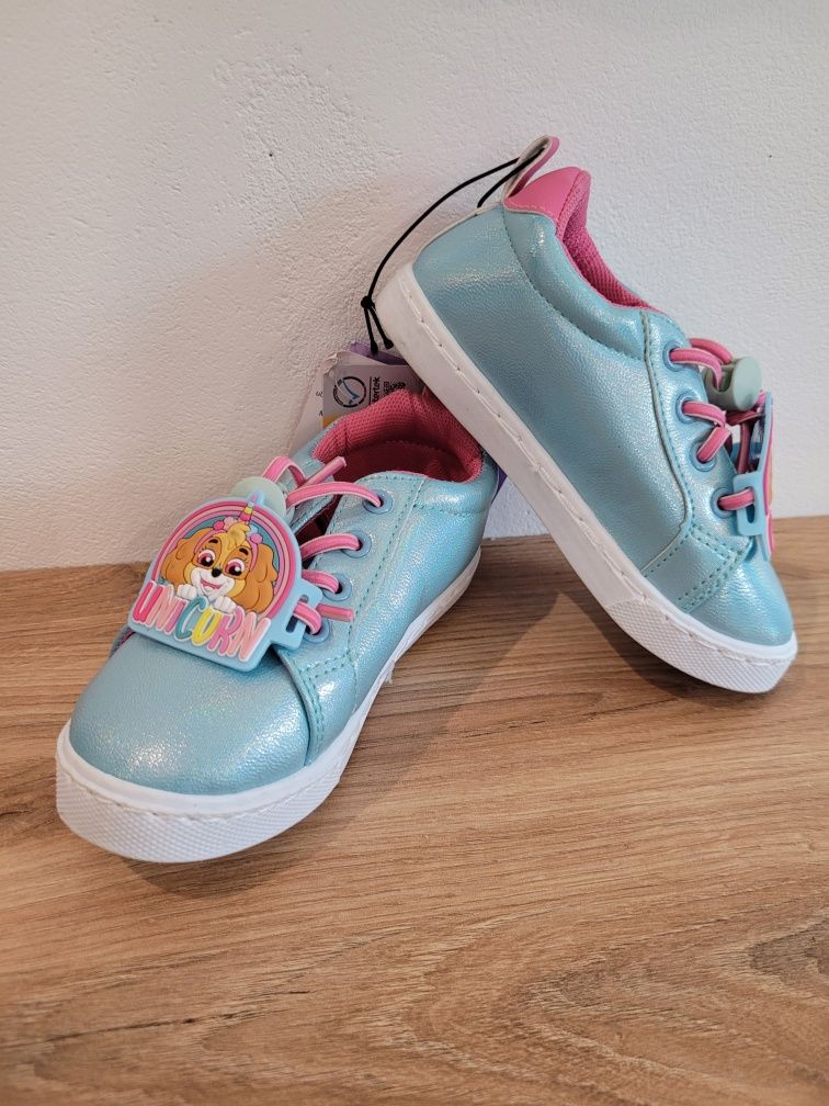 Paw patrol skye unicorn buty na wiosnę trampki dla dziewczynki sneaker