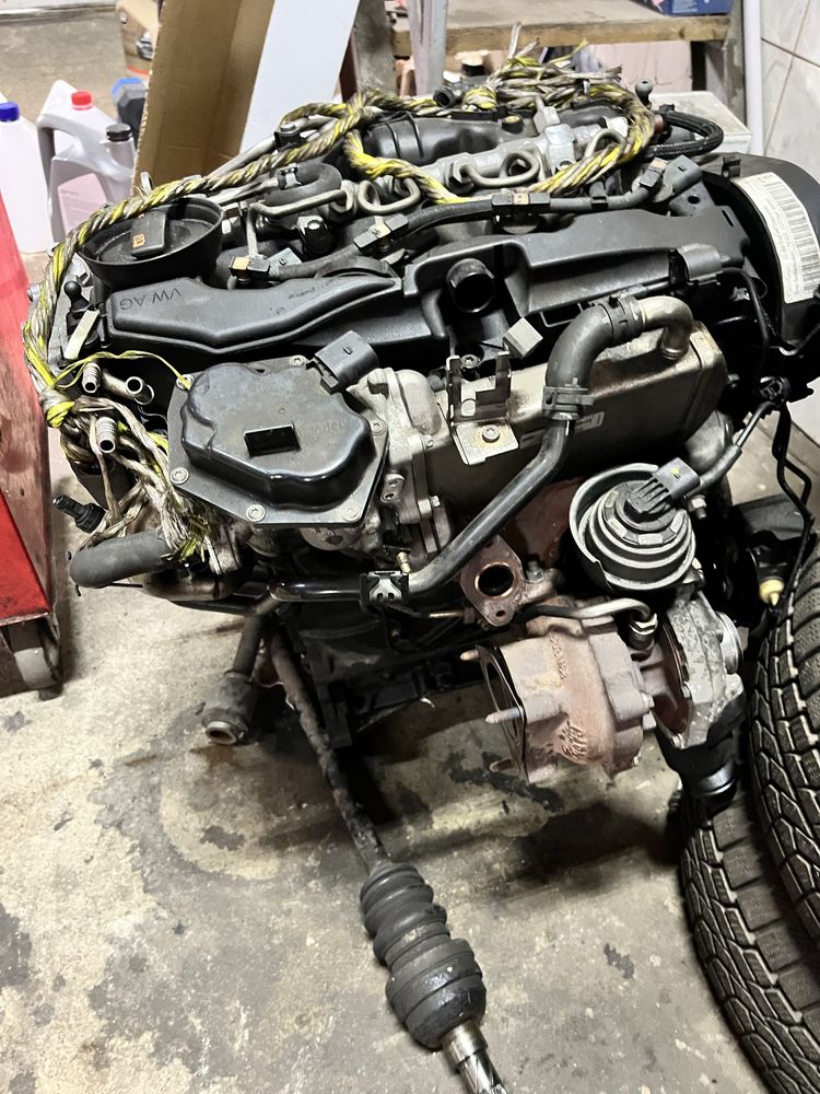 Silnik 2.0 tdi CGLC 177km uszkodzony kompletny !!