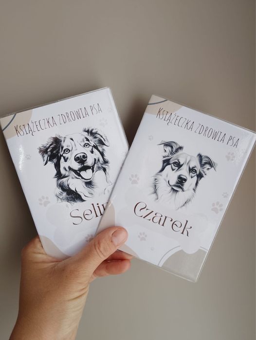 Personalizowana okładka na książeczkę zdrowia psa