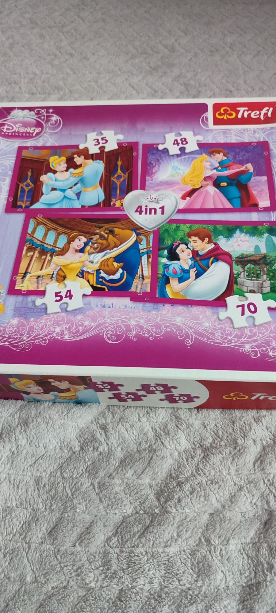 Puzzle Trefl 4 w 1 księżniczki Disneya