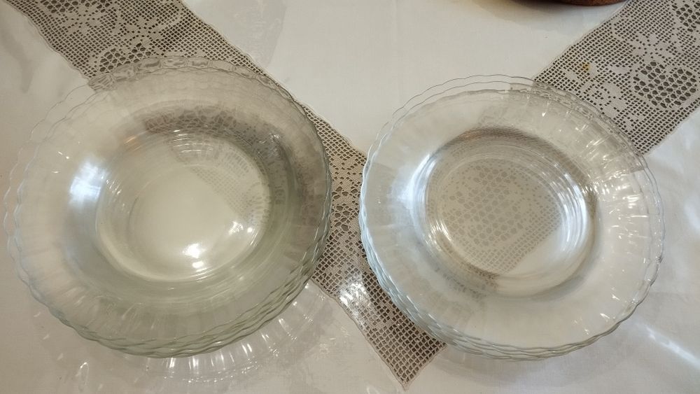 Conjunto de Pratos pirex rasos e sopa