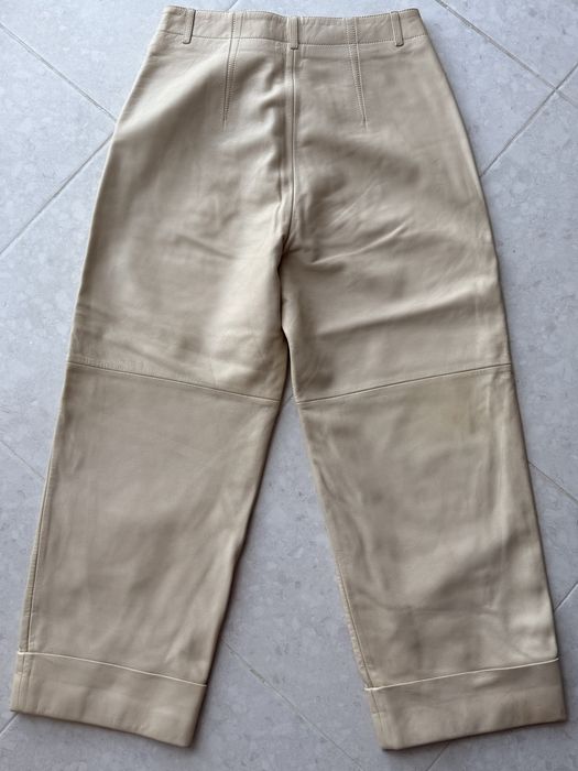 Шкіряні вкорочені брюки Massimo Dutti (limited edition)