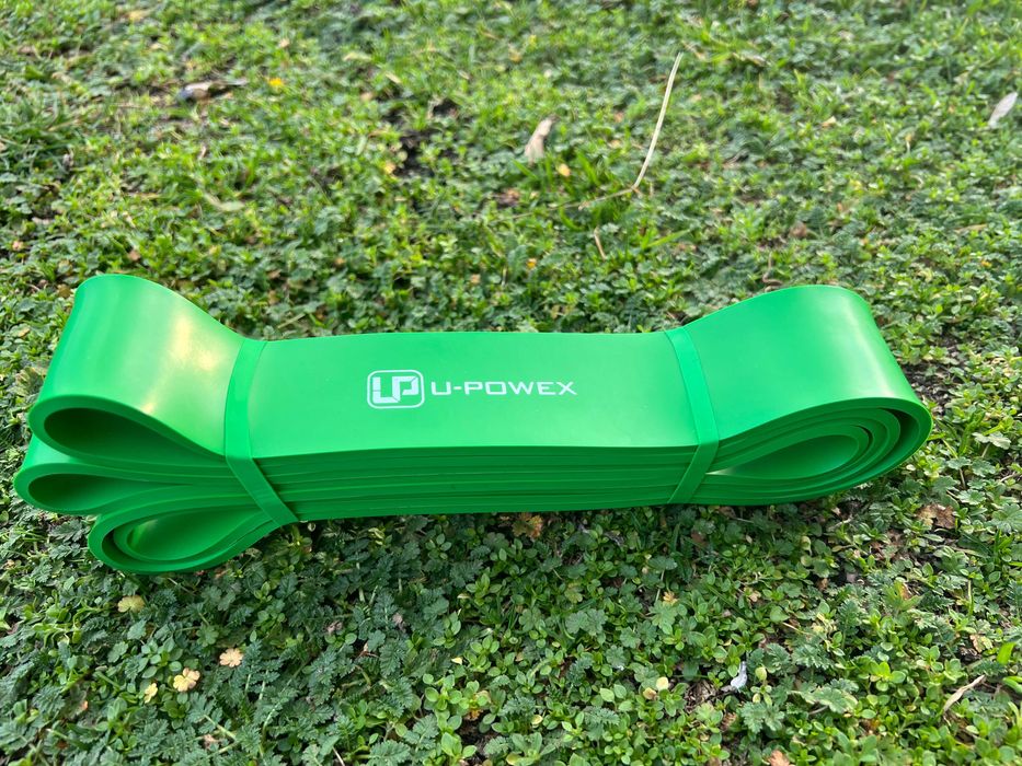 Резинки для фитнеса, подтягивания U-Powex, Оригинал! 44мм,зеленая,