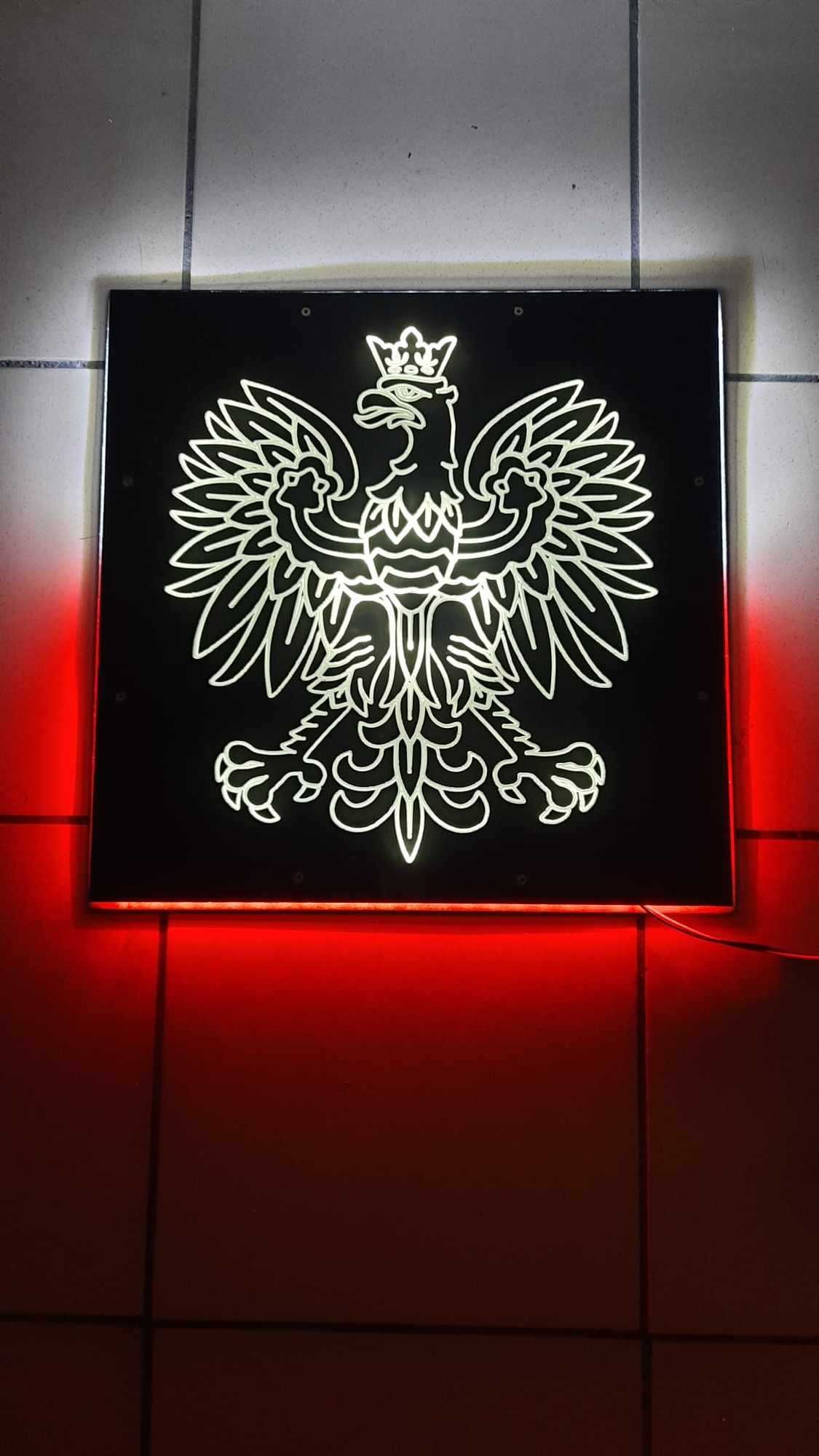 Tablica led orzeł 31 x 31cm