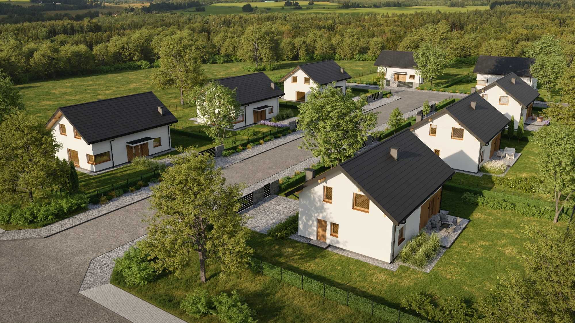 Wizualizacje 3D inwestycji - budynki, osiedla, wnętrza, rzuty 3D