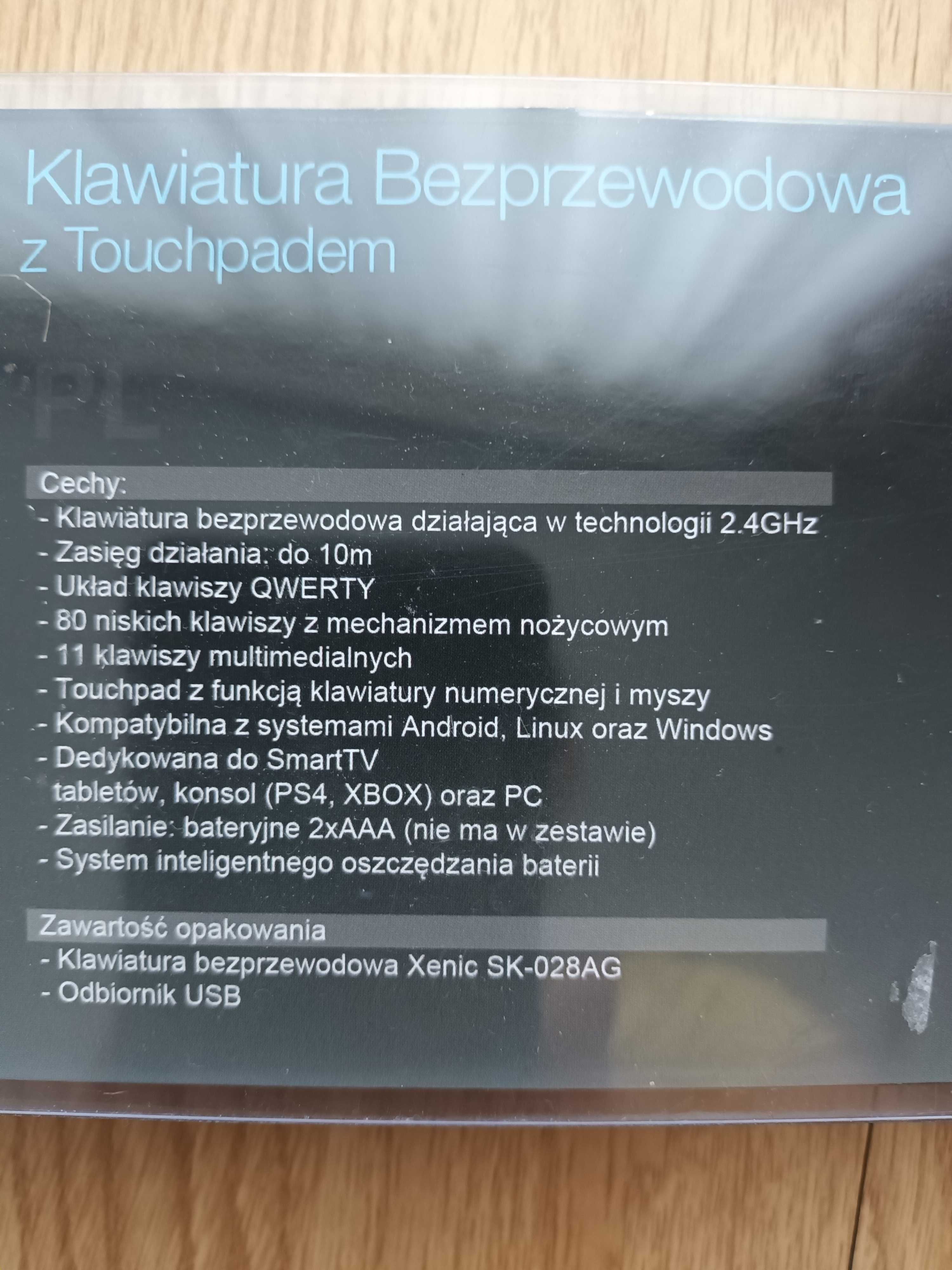 Klawiatura Bezprzewodowa XENIC Nowa!!!