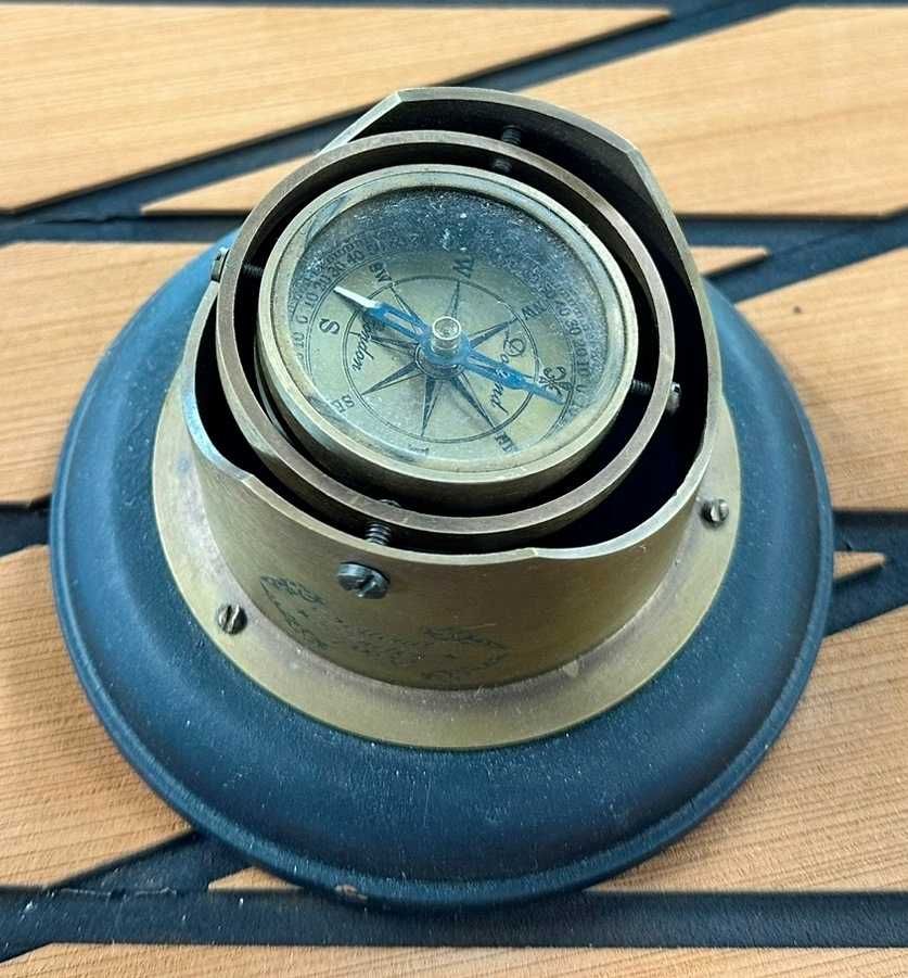 Kompas magnetyczny Busola  przycisk do papieru DOLLOND LONDON 1920