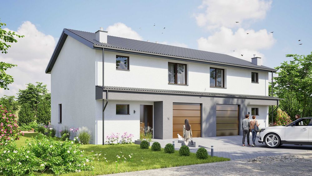 Domy bliźniak na sprzedaż Pruszcz Gdański z dużą działką