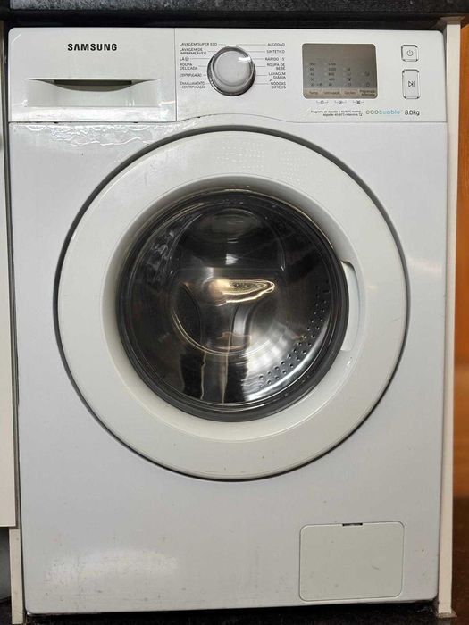 Samsung EcoBubble 8 kg (WF80F5EFW2W/EP) — a funcionar | Marvila
