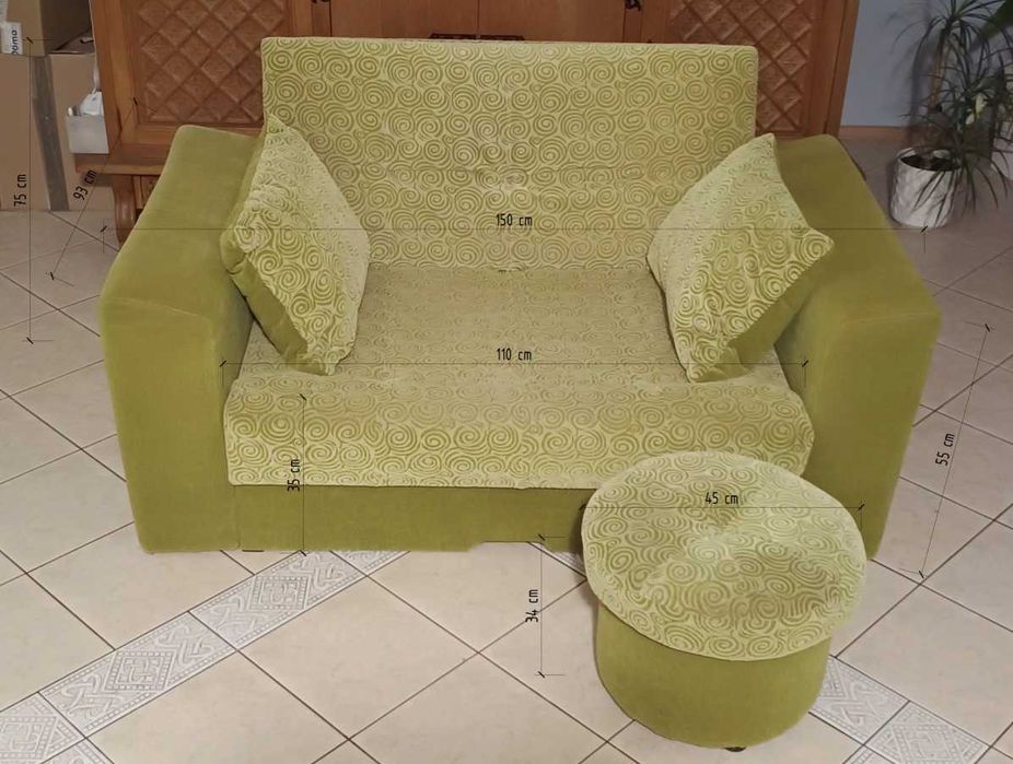 Kanapa rozkładana 1.9 m ZA DARMO