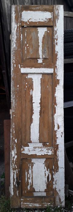 drzwi stare drewniane z kamienicy 225x60