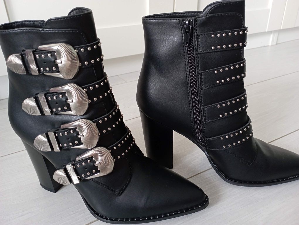 Nowe buty, botki na jesień r.37 czarne