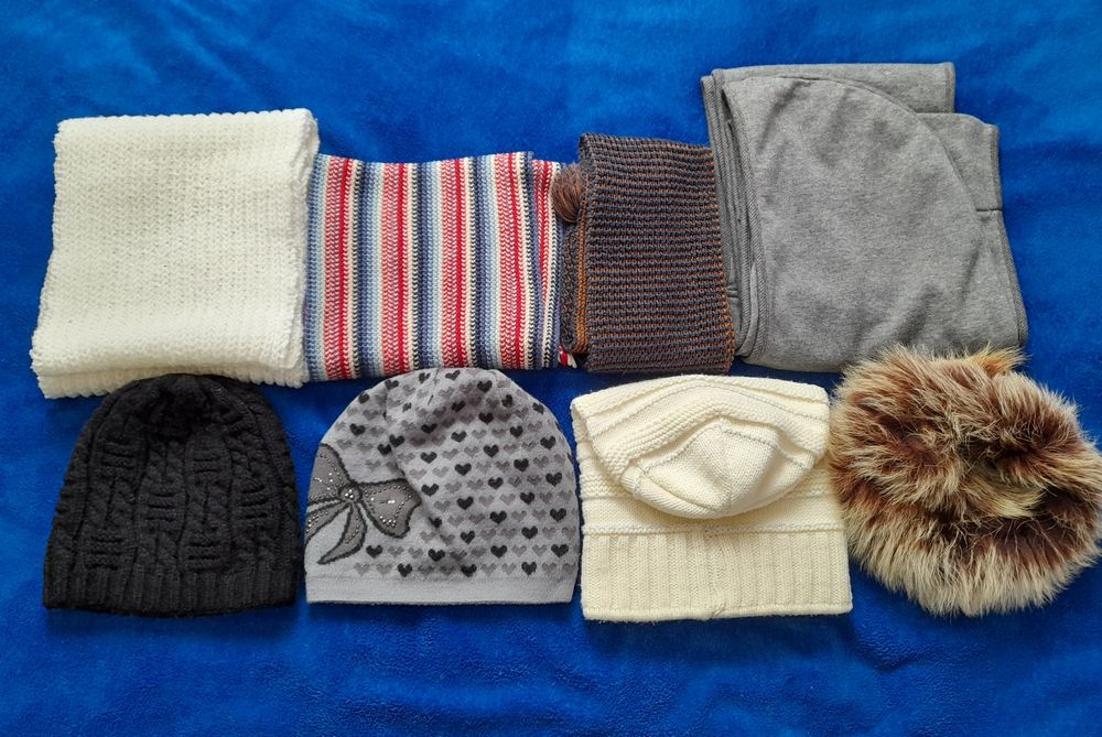 Шарф, шапка, шарф-капюшон