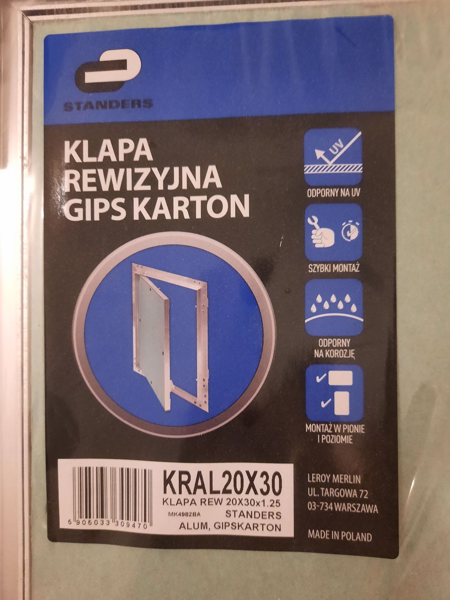 Nowa zapakowana klapa rewizyjna gips karton