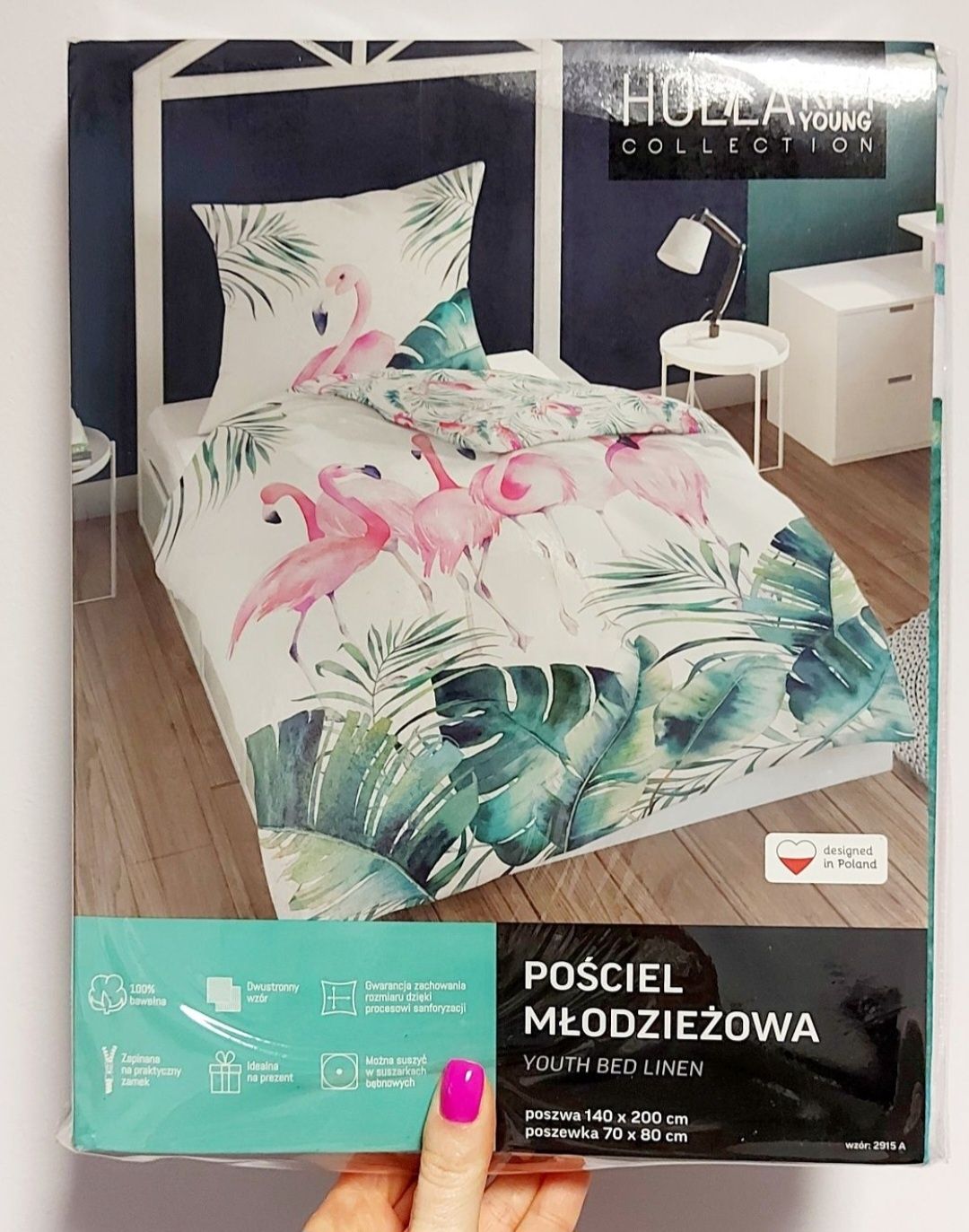 Flamingi nowy komplet pościeli 140x200