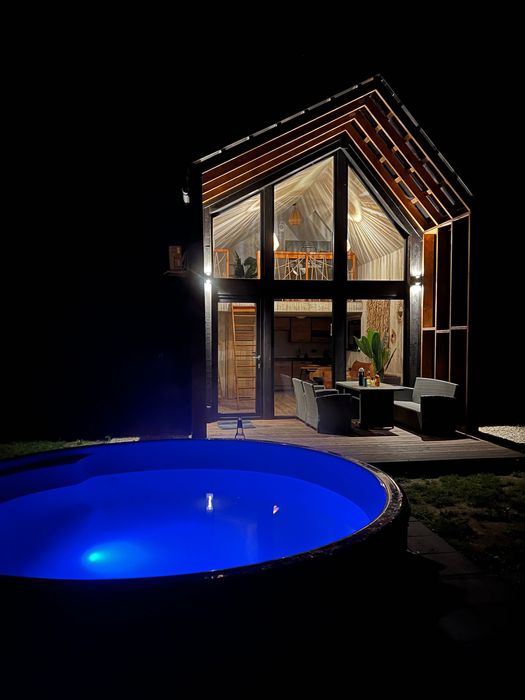 Ostoja Radawa 2; domek boho na wynajem, balia kąpielowa; na wyłączność