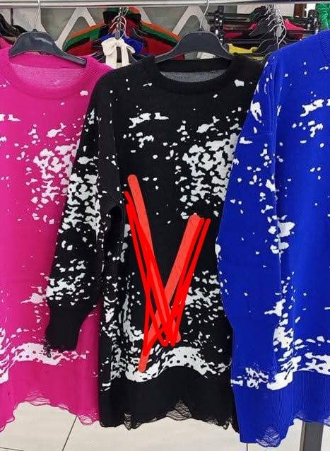 Плаття туніка чорна в'язка