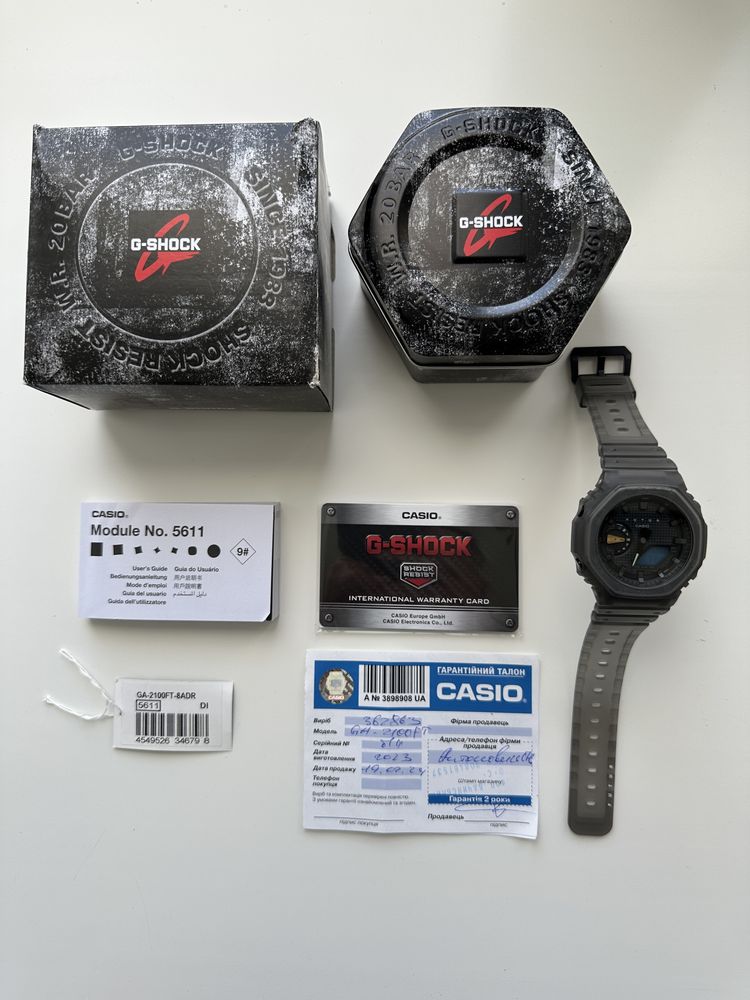 Оригинал! Casio g-shock GA2100FT Futur