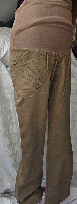 spodnie ciążowe z wysokim pasem S