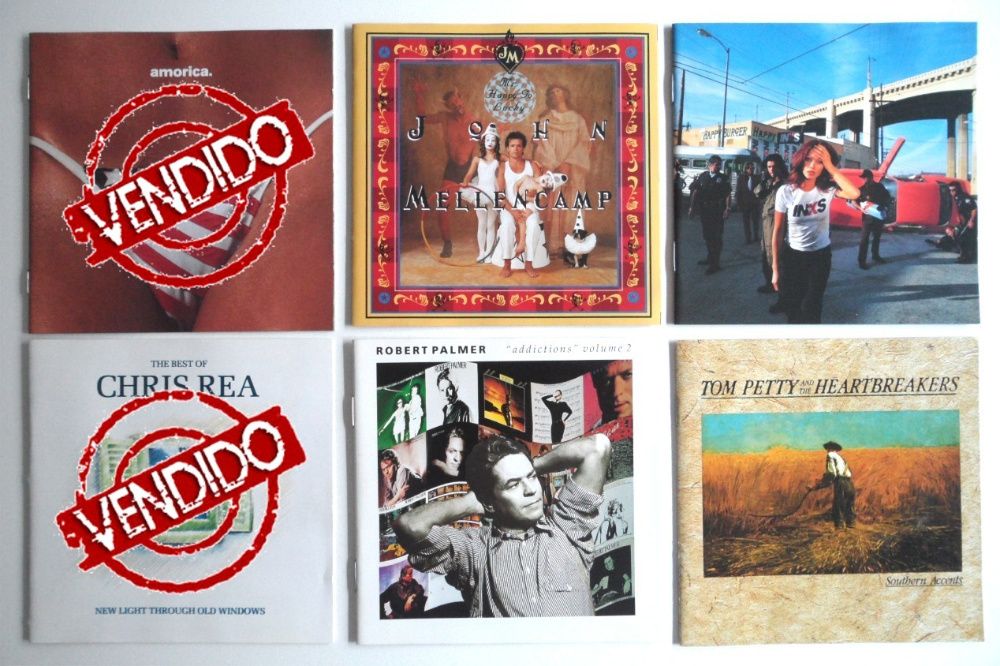 CD's John Cougar, Tom Petty,Inxs, Black Crowes, Grant Lee, Chris Rea