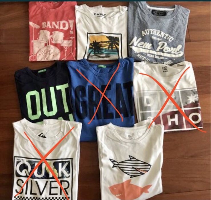 Lote t shirts menino em bom estado. Varios tamanhos e vsrias marcas.